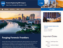 Tablet Screenshot of forensiccongress.org